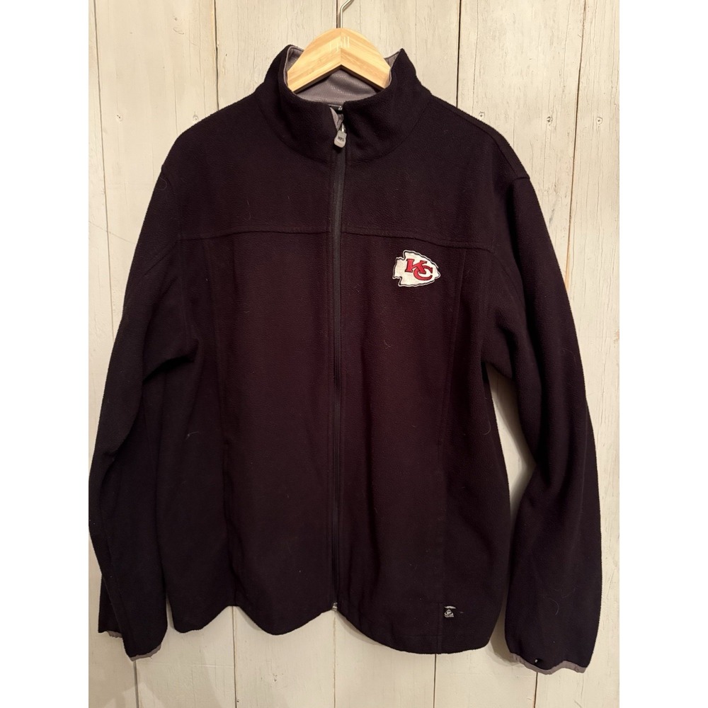 Kansas City Chiefs NFL Football Athletic Full Zip Up Lightweight Jacket Large